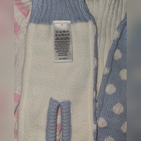 C.Rowley: 🩷/🤍Sweater Dress w/Rhinestone Embroidered Snowman & Matching Scarf - Picture 3 of 13